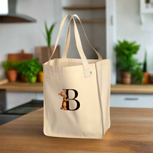 Load image into Gallery viewer, Tigger Monogram Tote Personalized Canvas Tote Bag Eco Friendly Pure Organic Cotton