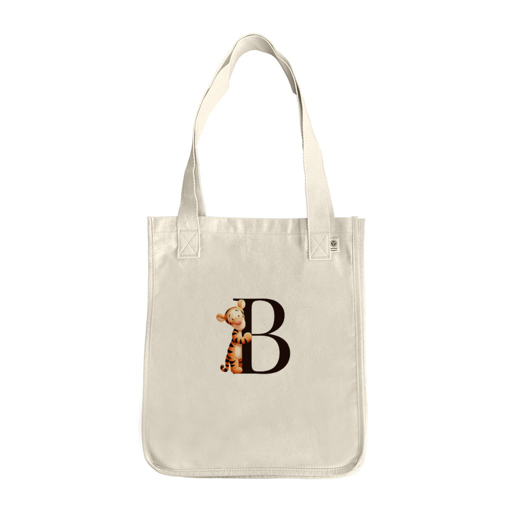 Tigger Monogram Tote Personalized Canvas Tote Bag Eco Friendly Pure Organic Cotton