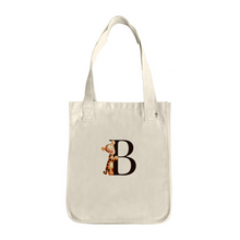 Load image into Gallery viewer, Tigger Monogram Tote Personalized Canvas Tote Bag Eco Friendly Pure Organic Cotton