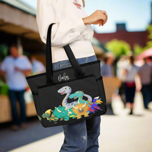 Load image into Gallery viewer, Personalized Diaper Bag - Cute Dinosaur Friends Diaper Bag Tote - Waterproof Mommy Bag Tote, Baby Shower Gift For Her