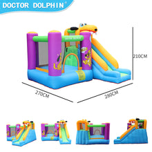 Load image into Gallery viewer, 420D and 840D Oxford Fabric Dog Inflatable Bounce House Jumping Castle with Slide and 450W Air Blower