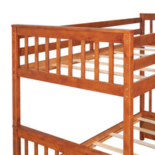 Load image into Gallery viewer, Twin-Over-Full Bunk Bed with Ladders and Two Storage Drawers (Walnut) { old sku:LT000165AAD}