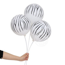 Load image into Gallery viewer, 10PCS 12 Inch Animal Cow Tiger Leopard Zebra Paws Printed Round Latex Balloons