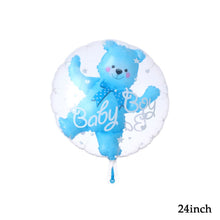 Load image into Gallery viewer, 4D Transparent Baby Boy Girl Blue Pink Bubble Balloon Bear Foil Balloons Kids Birthday Gender Reveal Baby Shower Decorations