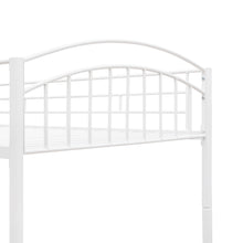 Load image into Gallery viewer, Twin Over Twin Metal Bunk Bed,Divided into Two Beds(White)