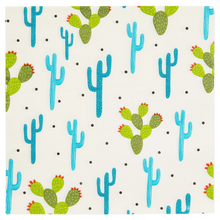 Load image into Gallery viewer, 144-Pieces of Cactus Party Supplies with Succulent Plates, Napkins, Cups and Cutlery for Fiesta Party Celebration, Birthday, Taco Baby Shower Decorations (Serves 24)