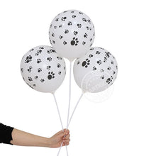 Load image into Gallery viewer, 10PCS 12 Inch Animal Cow Tiger Leopard Zebra Paws Printed Round Latex Balloons