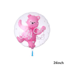 Load image into Gallery viewer, 4D Transparent Baby Boy Girl Blue Pink Bubble Balloon Bear Foil Balloons Kids Birthday Gender Reveal Baby Shower Decorations