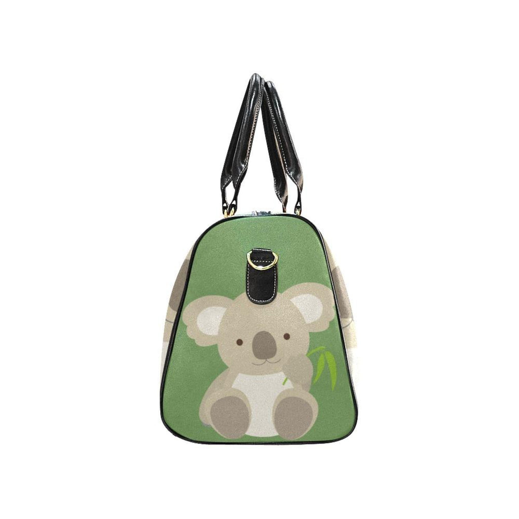 Custom Diaper Tote Bag | Adorable Cartoon Koala Bear With Personalized Heart Name - Diaper Travel Tote Bag