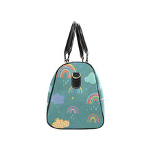 Load image into Gallery viewer, Custom Diaper Tote Bag - Boho Cartoon Rainbows Gender Neutral Travel Diaper Bag