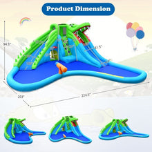 Load image into Gallery viewer, 7 in 1 Inflatable Bounce House with Splashing Pool and Slide