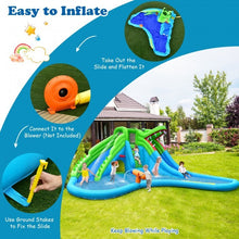 Load image into Gallery viewer, 7 in 1 Inflatable Bounce House with Splashing Pool and Slide